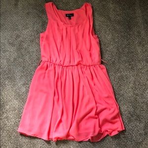 Hot pink mini dress